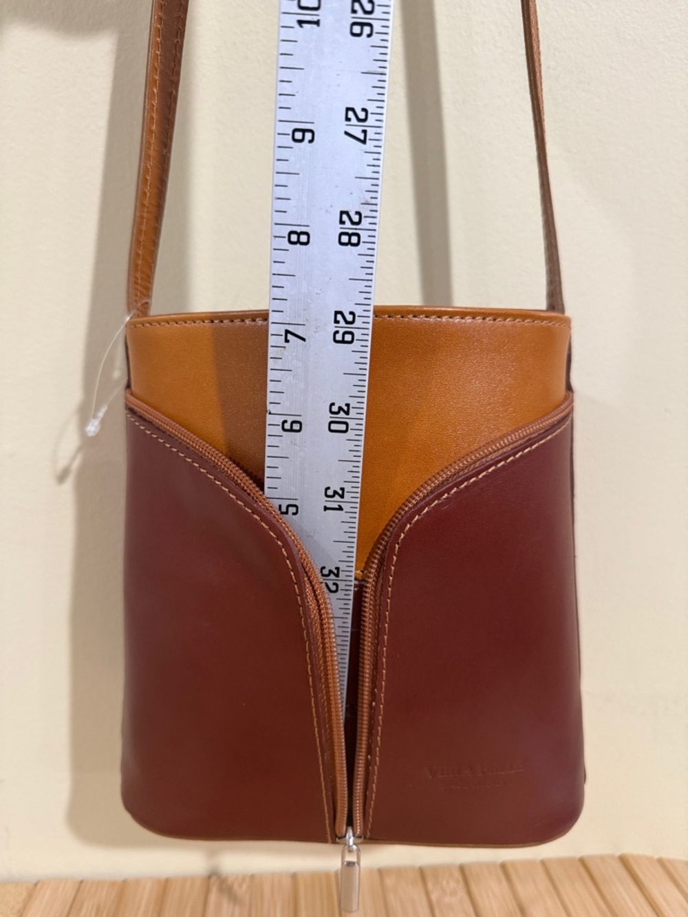 Vera Pelle Crossbody Bag made in Italy Women’s  Boho bag small crossbody - Picture 7 of 9